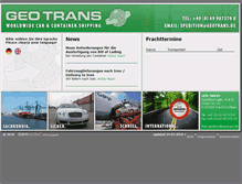 Tablet Screenshot of geotrans.eu